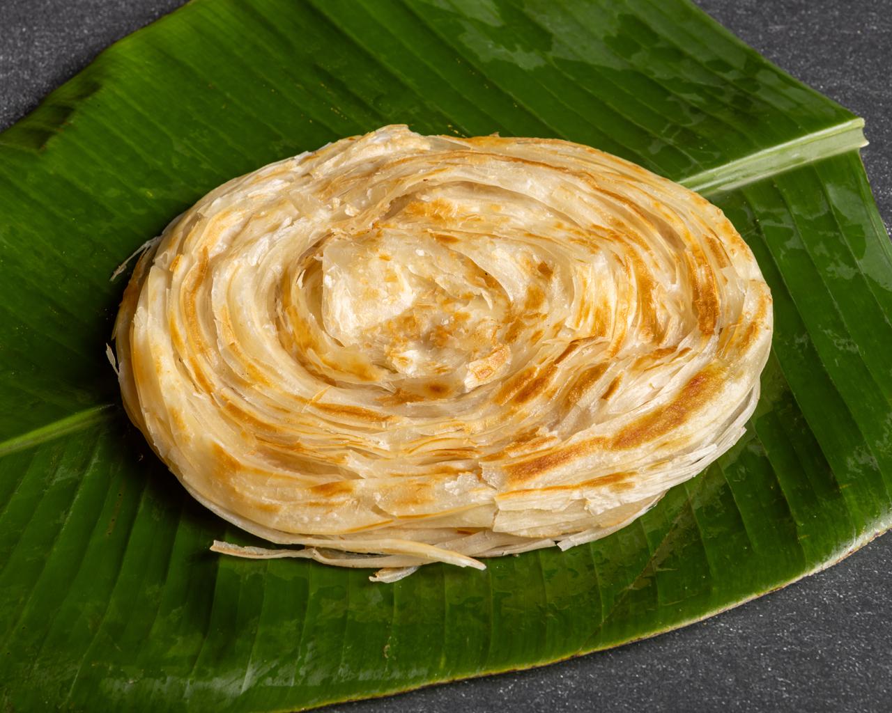 Freshly layered plain parotta